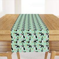 boston terrier ice cream dog breed fabric summer dessert food mint