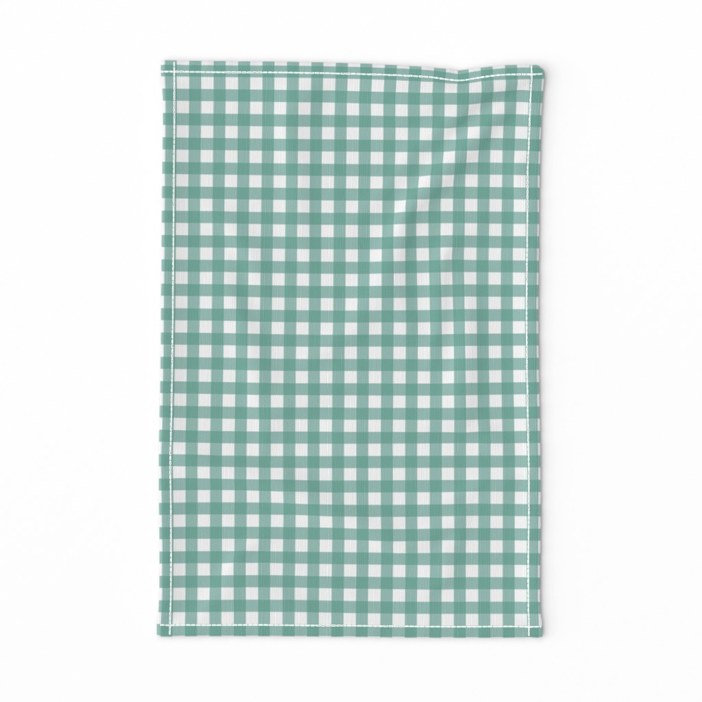 Gingham - Aqua Plain & Simple