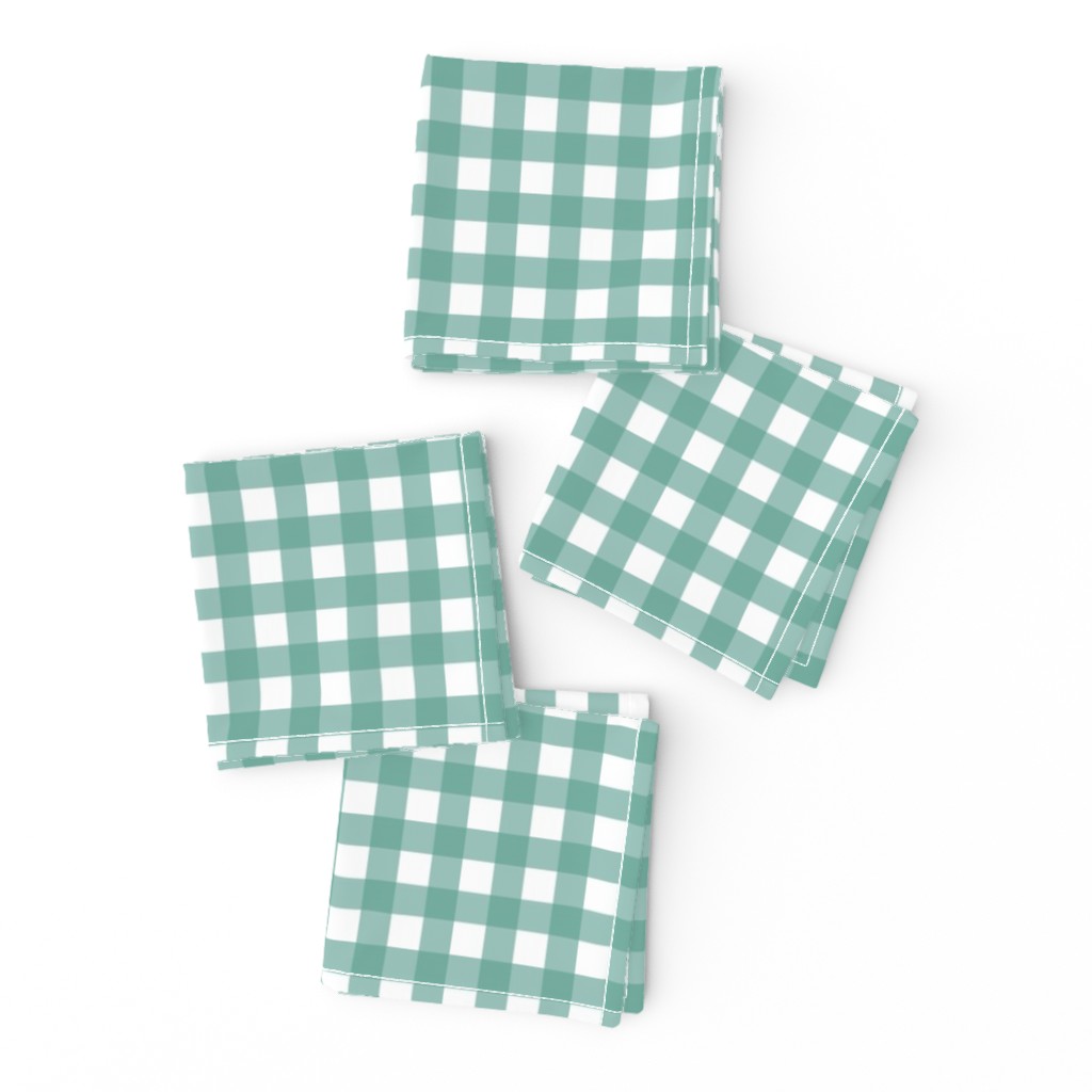 Gingham - Aqua Plain & Simple