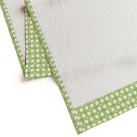 Gingham - Green Daisies