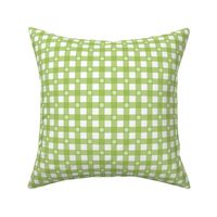 Gingham - Green Daisies