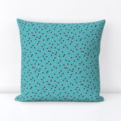 Ladybugs - Turquoise on White