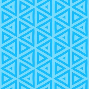 Blue Geometric Triangles