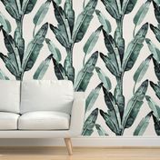 banana leaves blue sage 27"