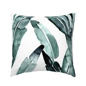 banana leaves blue sage 27"