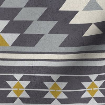 kilim mustard grey