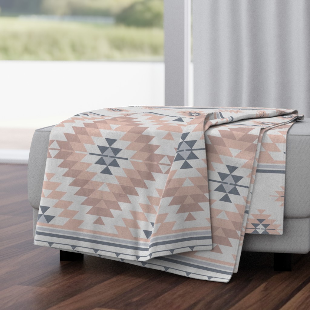 kilim blush grey