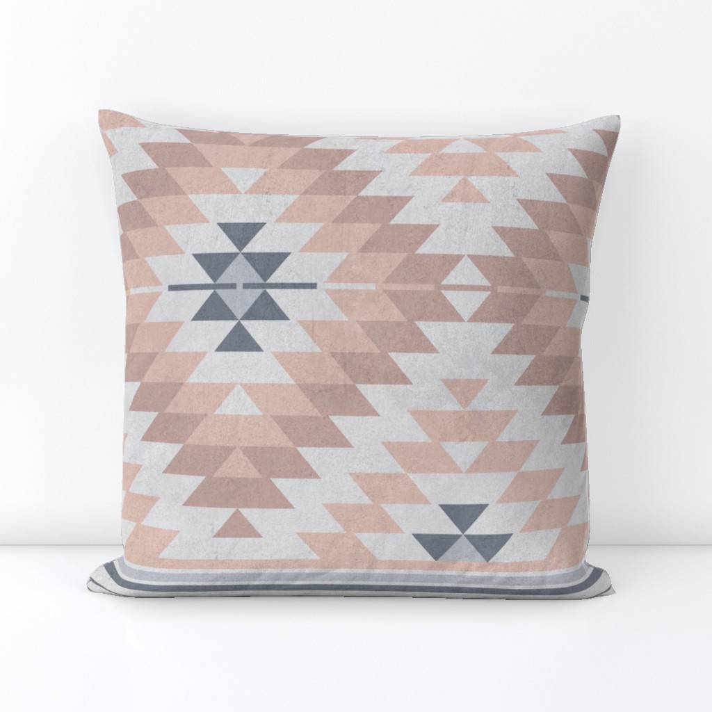 kilim blush grey