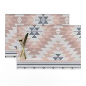 kilim blush grey