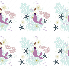 6 loveys: laguna mermaid single motif brunette // no lines
