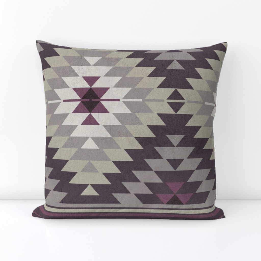 kilim plum beige