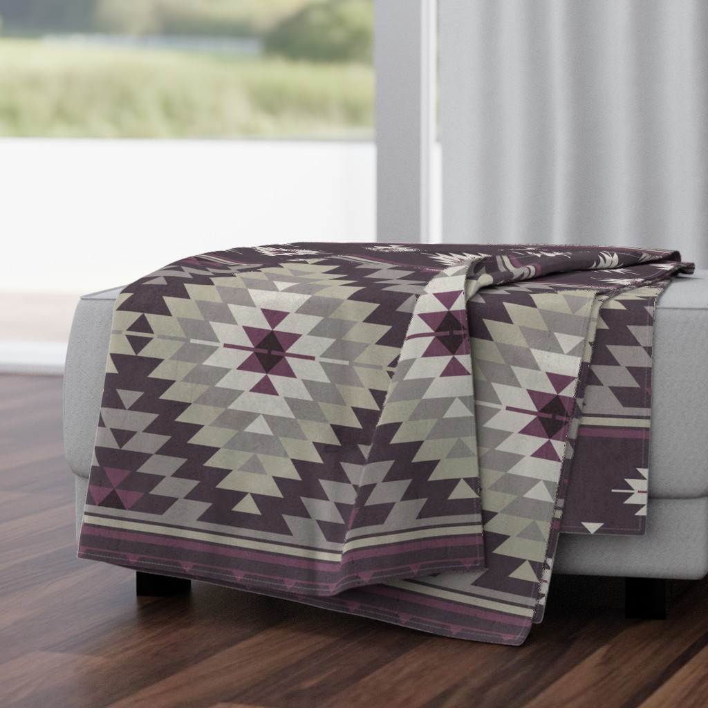 kilim plum beige