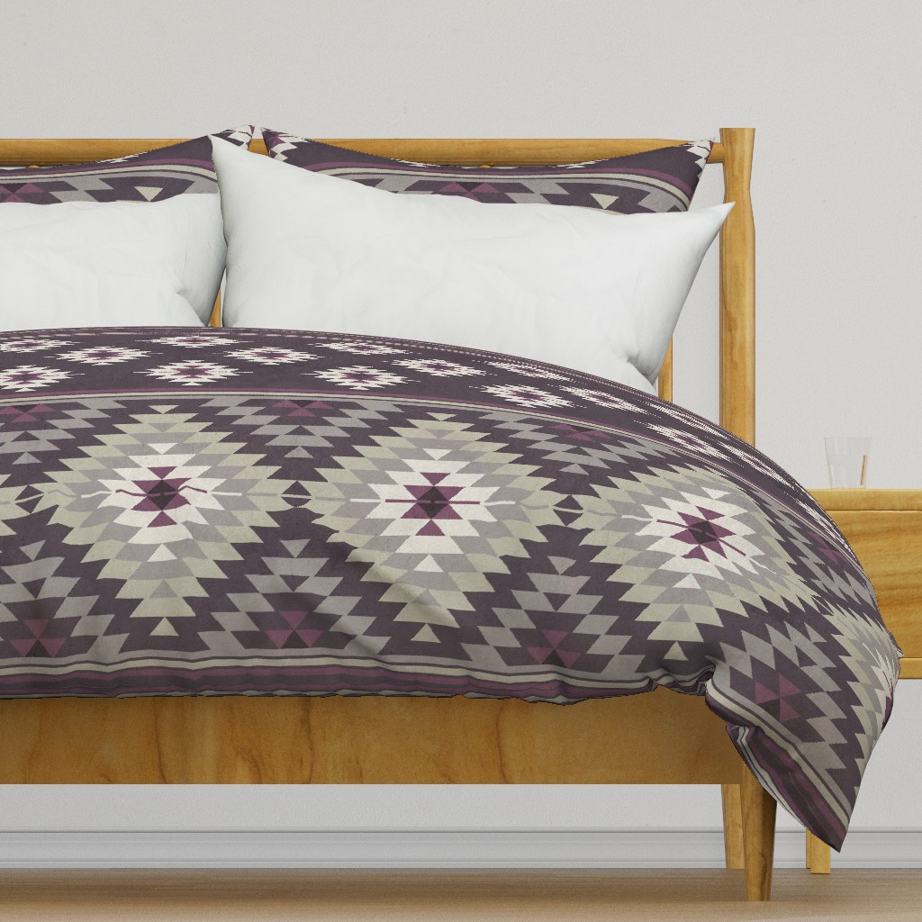 kilim plum beige