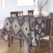 kilim plum beige