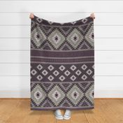 kilim plum beige