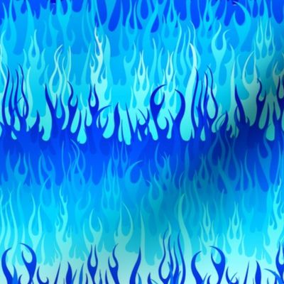 Blue Hot Rod Flames
