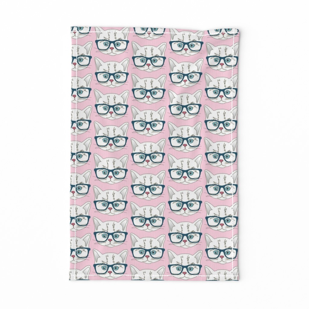 Hipster Kitten Pastel Baby Pink