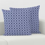 Raina, Quatrefoil, Navy and Blue, Small