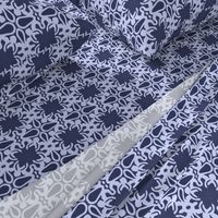 Raina, Quatrefoil, Navy and Blue, Medium