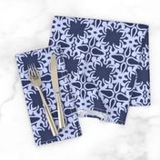 Raina, Quatrefoil, Navy and Blue, Medium