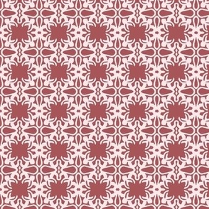 Raina, Quatrefoil, Red and Pink, Small