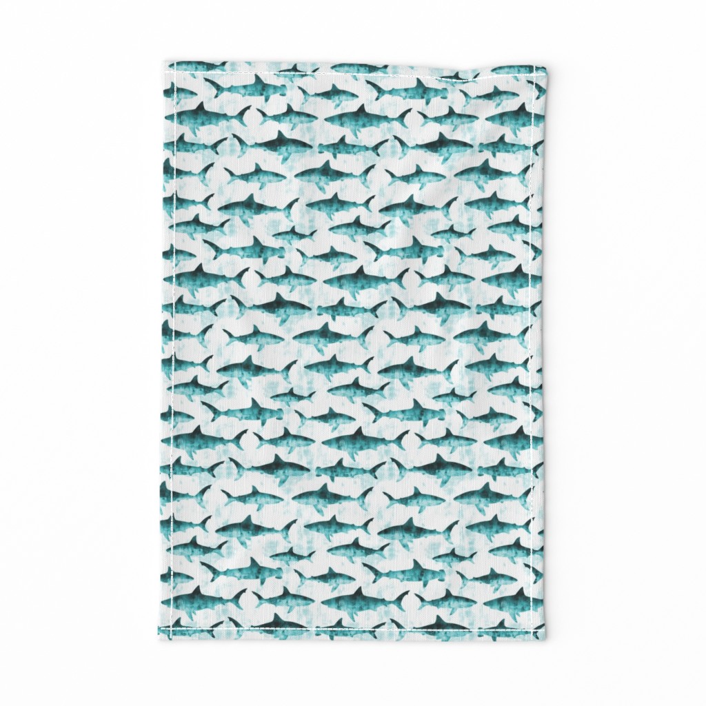 sharks - teal