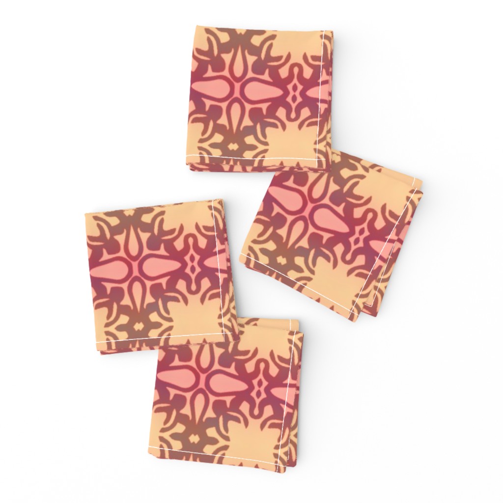 Raina, Quatrefoil, Sunny Peach, Medium