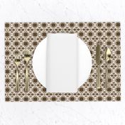 Raina, Quatrefoil, Brown and Cream, Small