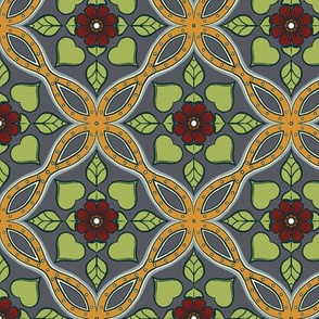 Floral Grid Tiles