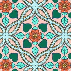 Floral Grid Tiles 2
