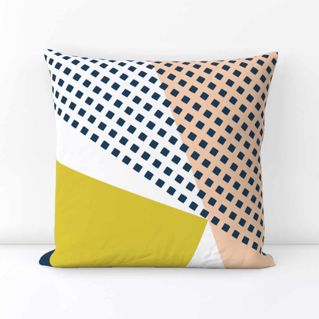 NORDIC Color Block in mustard blue pink