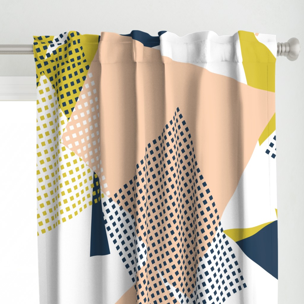 NORDIC Color Block in mustard blue pink