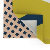 NORDIC Color Block in mustard blue pink