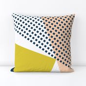 NORDIC Color Block in mustard blue pink