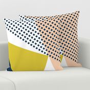 NORDIC Color Block in mustard blue pink