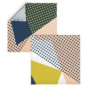 NORDIC Color Block in mustard blue pink