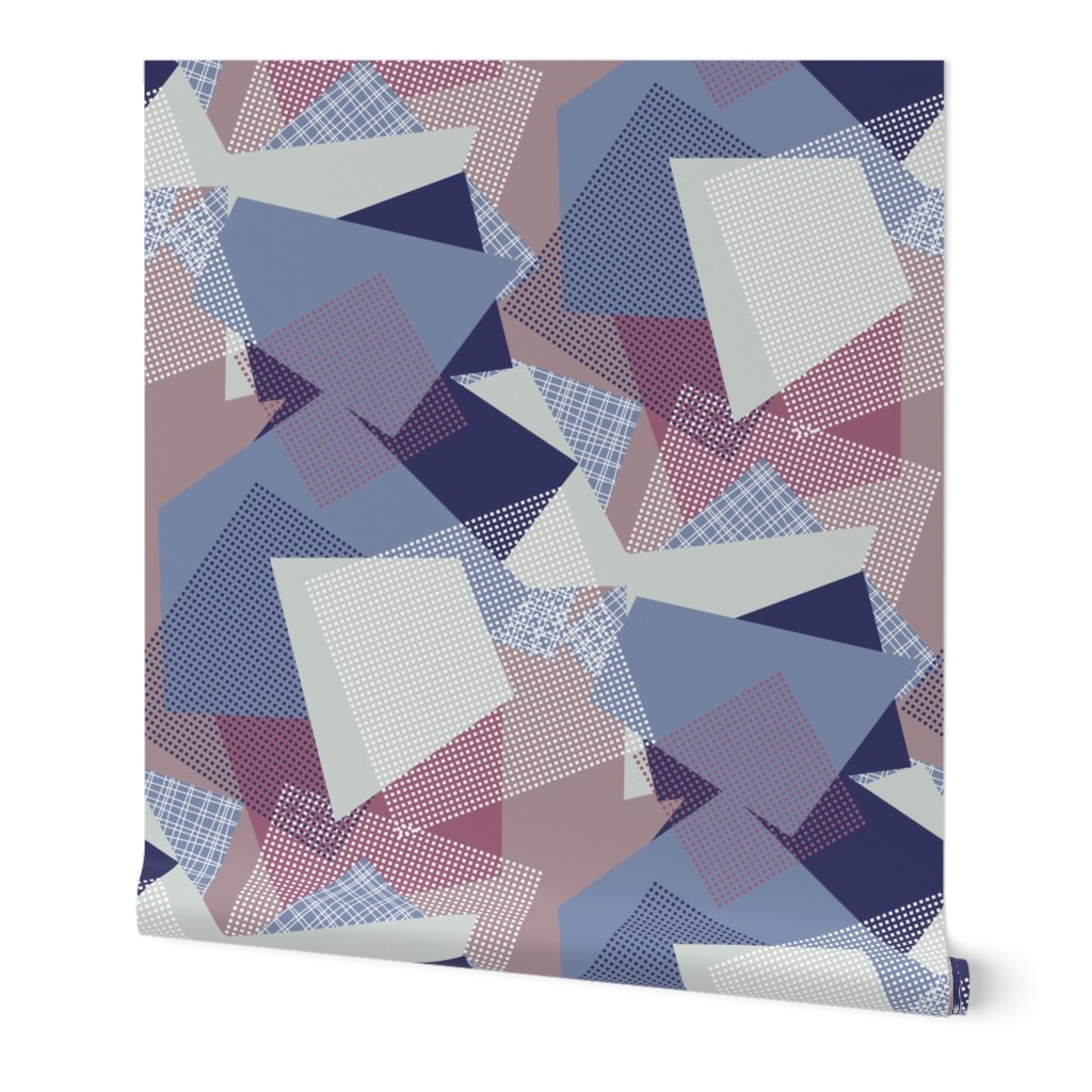 NORDIC Color Block in mauve blue grey