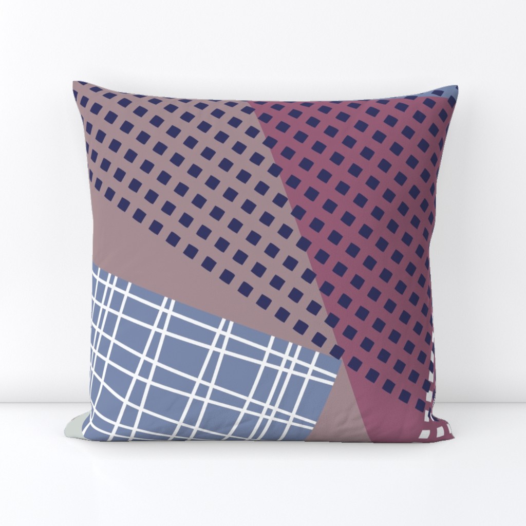 NORDIC Color Block in mauve blue grey