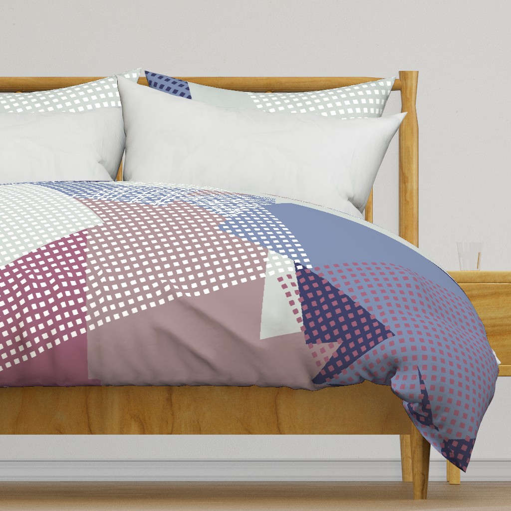 NORDIC Color Block in mauve blue grey