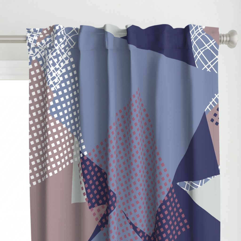 NORDIC Color Block in mauve blue grey