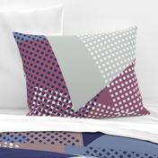 NORDIC Color Block in mauve blue grey