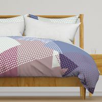 NORDIC Color Block in mauve blue grey