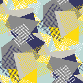 NORDIC Color Block yellow blue grey
