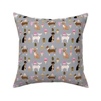 chihuahua ice cream dog beed pet fabric grey