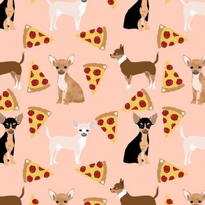 chihuahua pizza dog beed pet fabric blush
