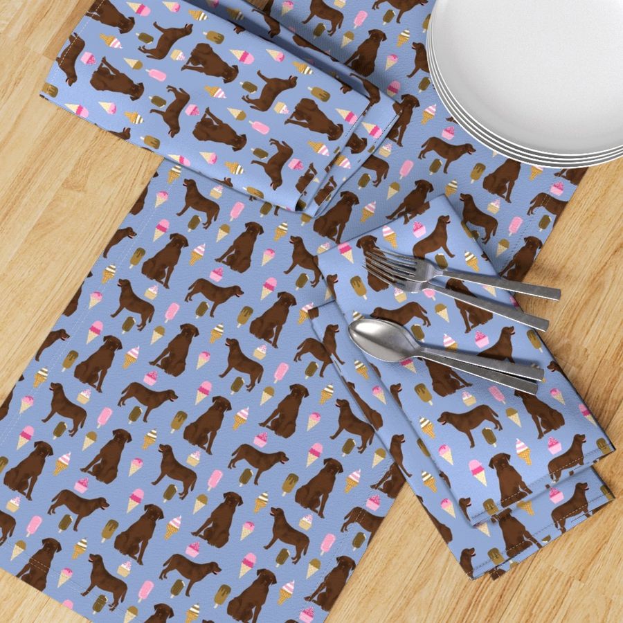 chocolate lab ice cream summer dog breed fabric labrador retriever purple