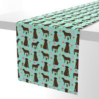 chocolate lab ice cream summer dog breed fabric labrador retriever blue 