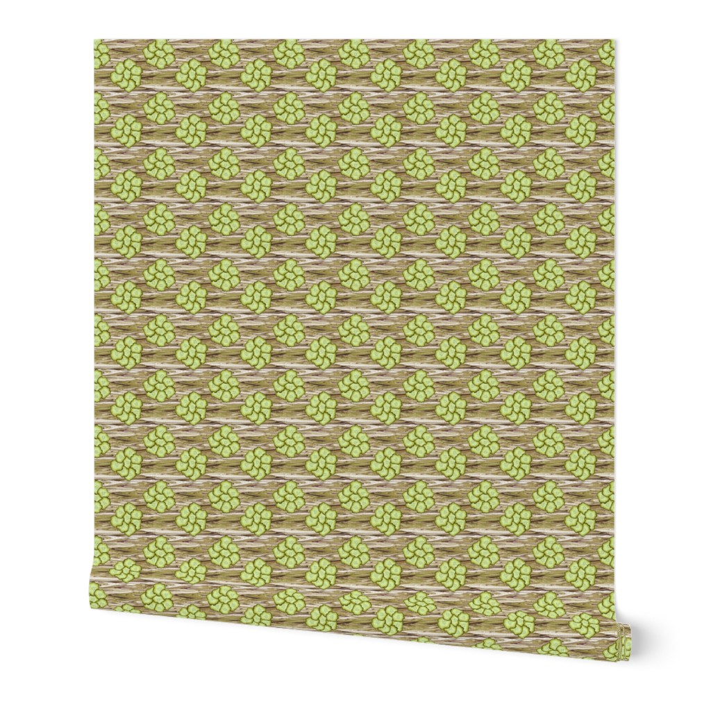  Pickle Polka Dots on Earthy Marble Background - Crosswise