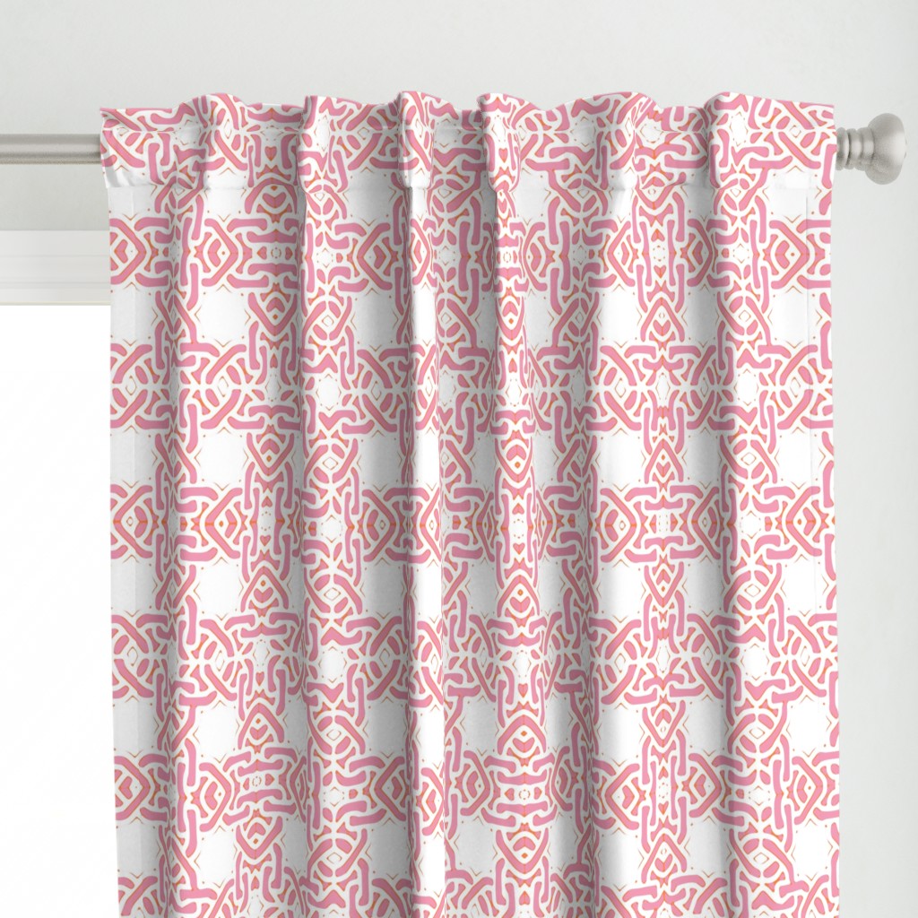 Pink orange tiles links modern tile pink trellis