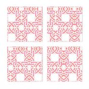 Pink orange tiles links modern tile pink trellis